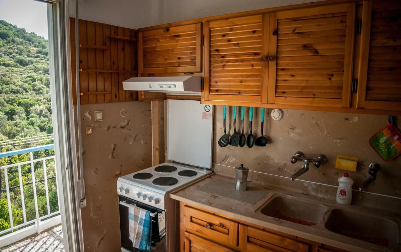 Paradise View Apartment Palaiontsiflikion Bagian luar foto